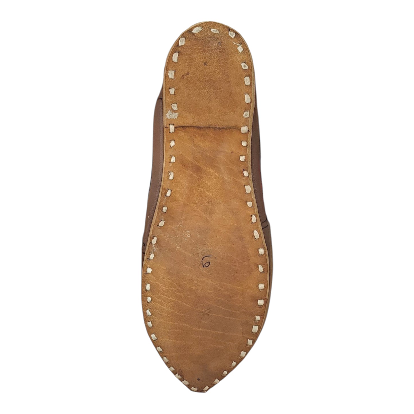 handcrafted tan genuine leather mojari for men by Krafto Jodhpur