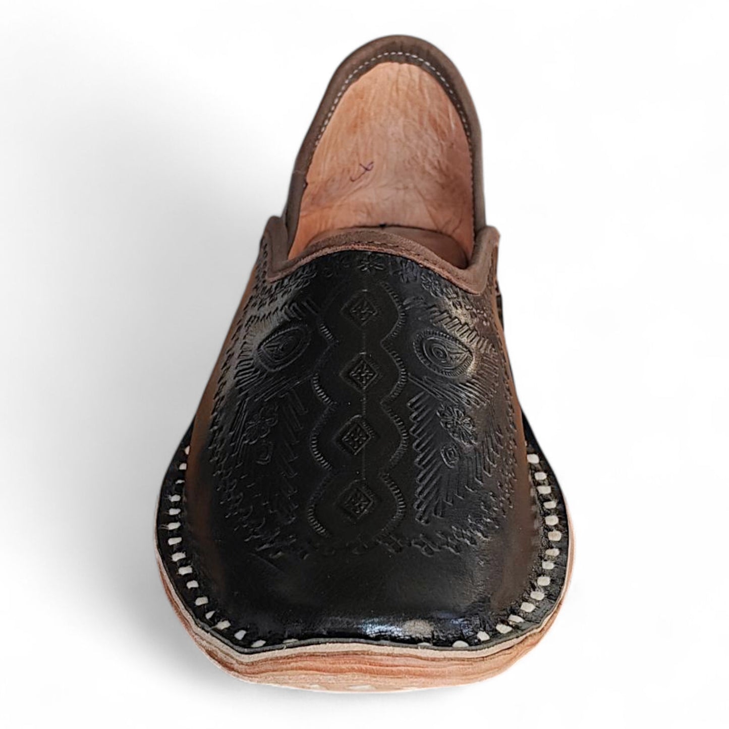 Men's Royal Etch Mojari - Obsidian