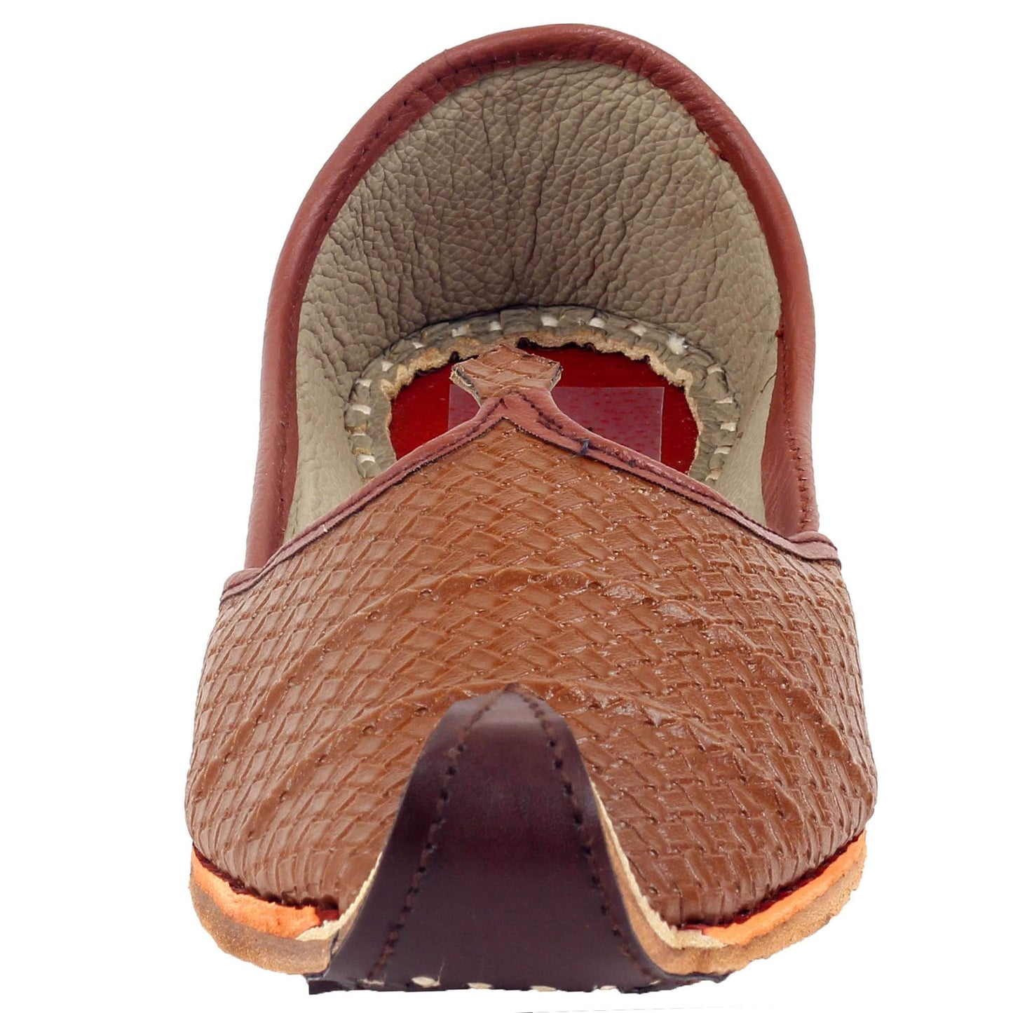 Brown Designer Jooti Juti Jutti Khussa Leather Mojadi Mojdi Mojri Nagra Punjabi Jutti Type_Punjabi