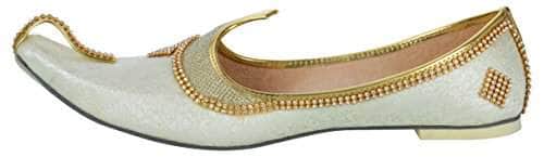 krafto mens cream gold glitz rhinestone mojaris