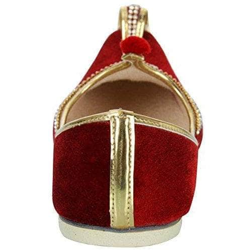 krafto mens red velvet rhinestone ruby mojaris