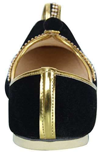 krafto mens black velvet rhinestone ruby mojaris