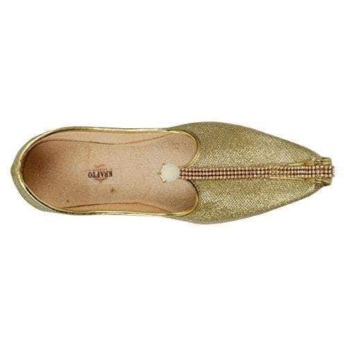 krafto mens gold glitz mono rhinestone mojaris