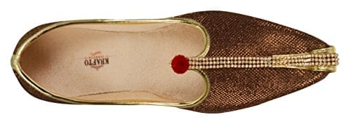 krafto mens copper glitz mono rhinestone mojaris
