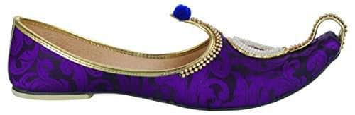 krafto mens purple fabric rhinestone ruby mojaris