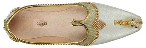 krafto mens cream gold glitz rhinestone mojaris