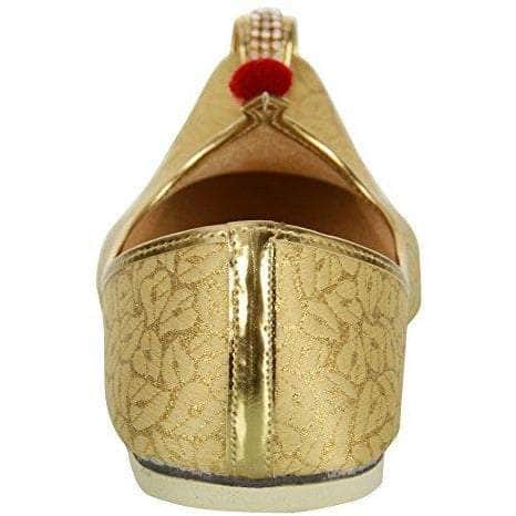krafto mens gold fabric mono rhinestone mojaris