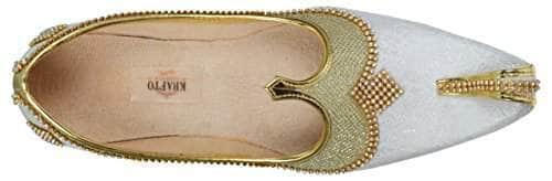 krafto mens white gold glitz rhinestone mojaris