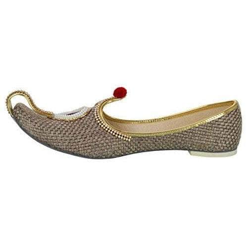 Buy Sandy Brown Jute Ruby Men's Sherwani Mojaris Online