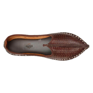 Maroon Handcrafted Mojdi for Man