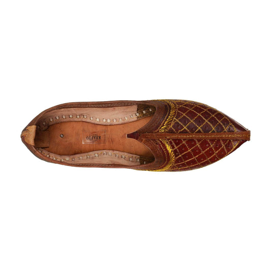 Maroon Handcrafted Mojdi for Man