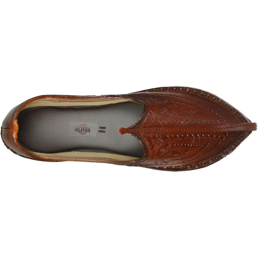 Brown Handcrafted Mojdi for Man