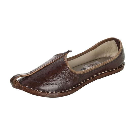 Brown Leather Mojri for Men
