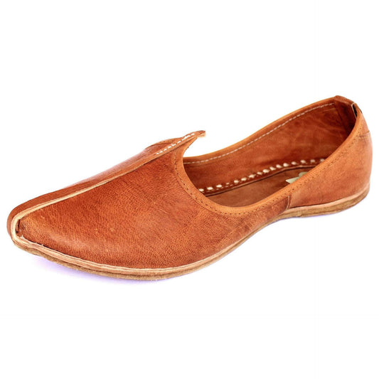 Brown Leather Mojri for Men