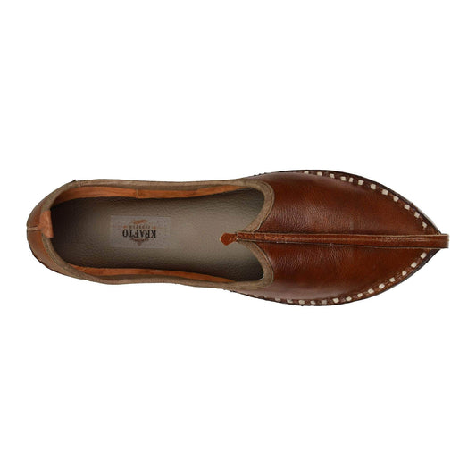 Brown Handcrafted Mojdi for Man