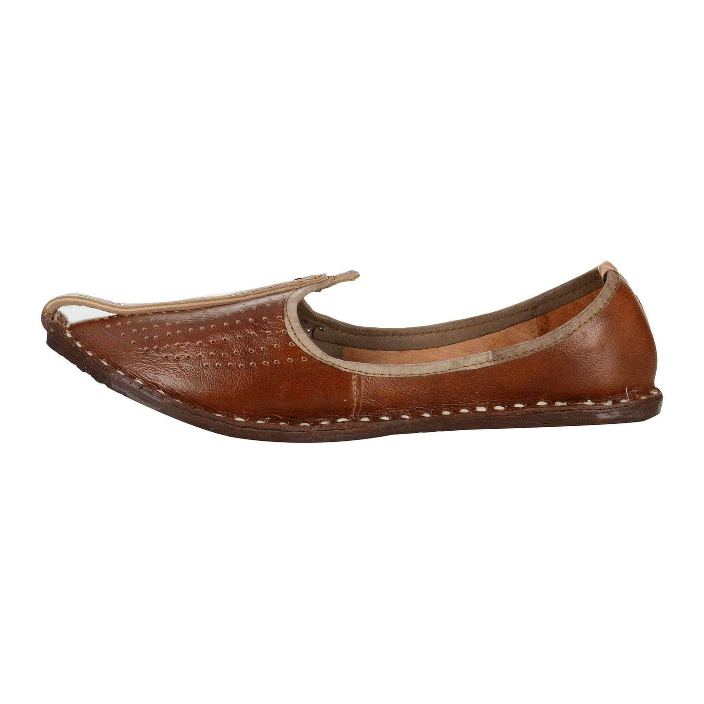 Brown Handmade Jutti for Man
