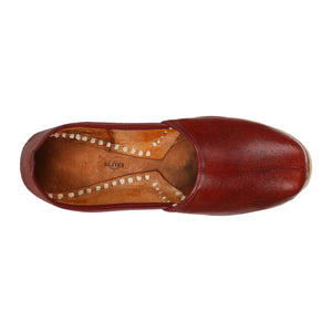 Maroon Handcrafted Mojdi for Man