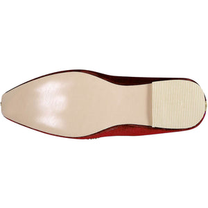 Red Velvet Glitz Men's Sherwani Mojari