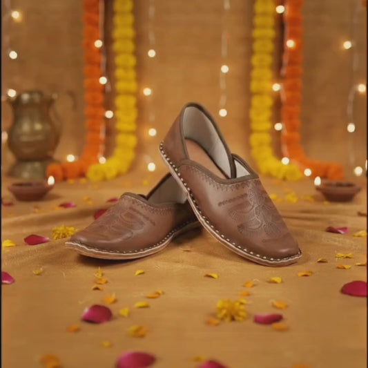 Men's Royal Etch Mojaris - Espresso