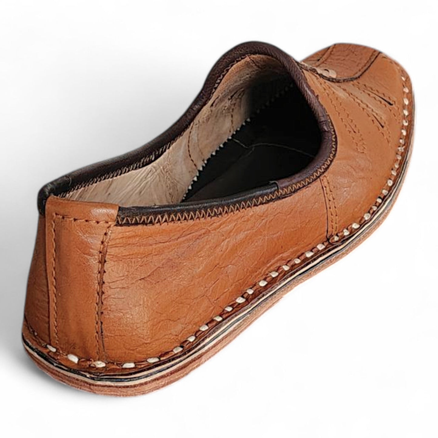 Tan Leather Solbraid Men's Mojaris