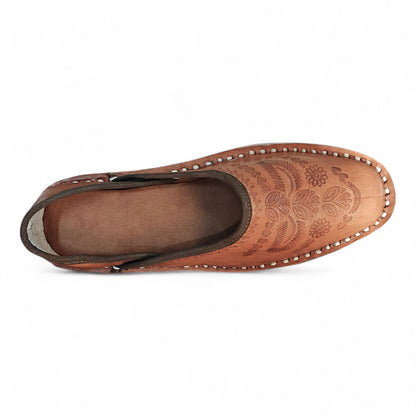 Men's Royal Etch Mojari - Sandstone