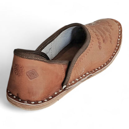 Men's Royal Etch Mojari - Sandstone