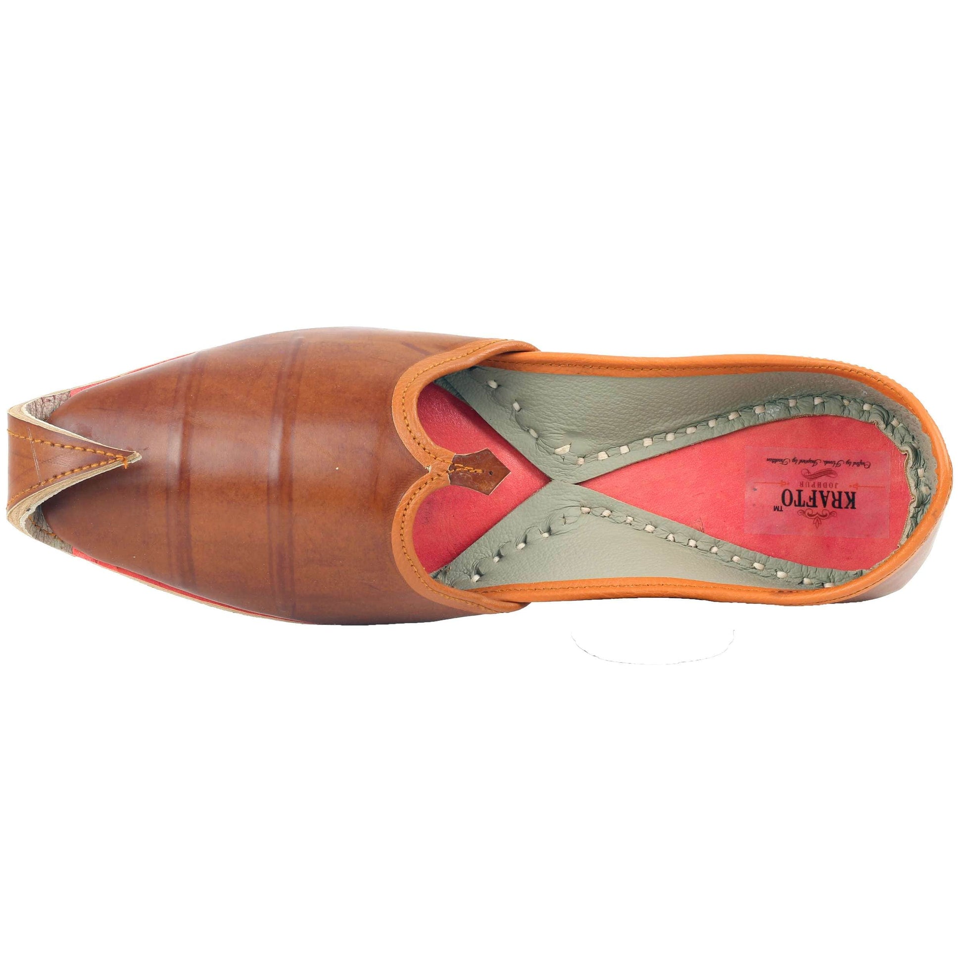 Brown Designer Jooti Juti Jutti Khussa Leather Mojadi Mojdi Mojri Nagra Punjabi Jutti Type_Punjabi