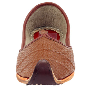 Brown Designer Jooti Juti Jutti Khussa Leather Mojadi Mojdi Mojri Nagra Punjabi Jutti Type_Punjabi
