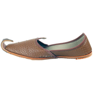 Brown Designer Jooti Juti Jutti Khussa Leather Mojadi Mojdi Mojri Nagra Punjabi Jutti Type_Punjabi