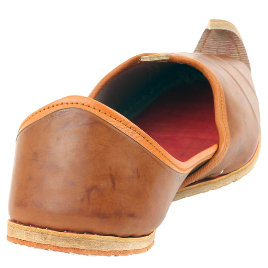 Brown Designer Jooti Juti Jutti Khussa Leather Mojadi Mojdi Mojri Nagra Punjabi Jutti Type_Punjabi