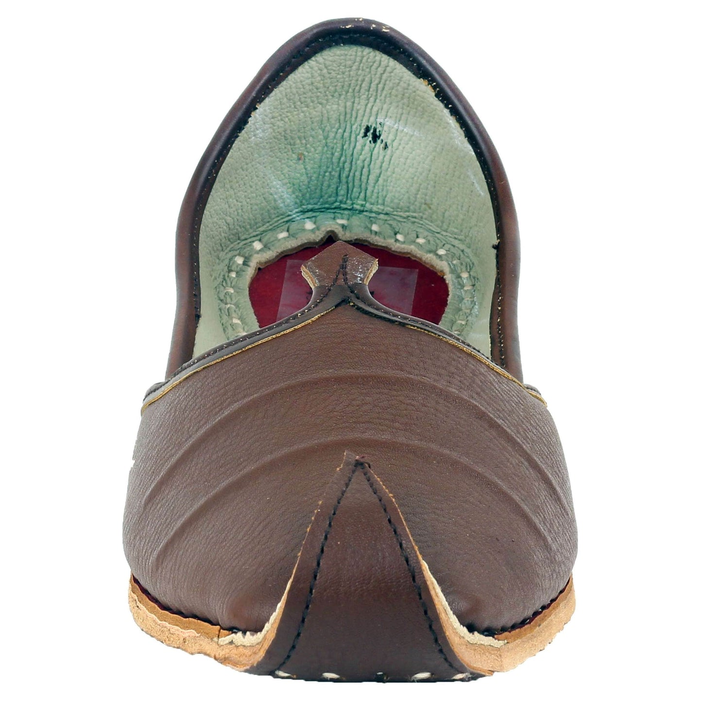 Brown Designer Jooti Juti Jutti Khussa Leather Mojadi Mojdi Mojri Nagra Punjabi Jutti Type_Punjabi