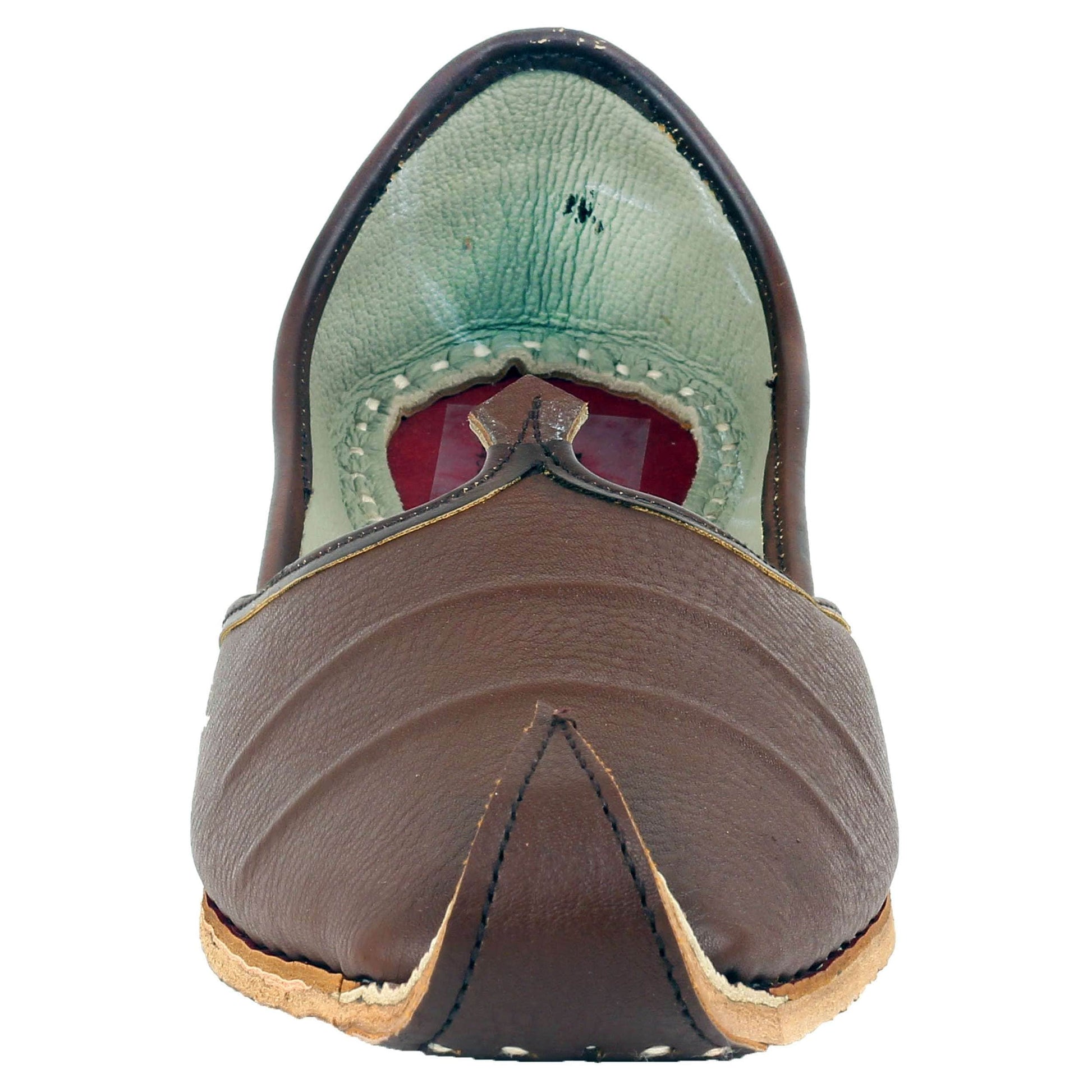 Brown Designer Jooti Juti Jutti Khussa Leather Mojadi Mojdi Mojri Nagra Punjabi Jutti Type_Punjabi