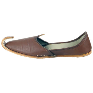 Brown Designer Jooti Juti Jutti Khussa Leather Mojadi Mojdi Mojri Nagra Punjabi Jutti Type_Punjabi