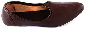 Krafto Men's Plain Brown Jalsa Jutis