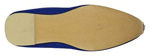 krafto mens blue jute mono rhinestone mojaris