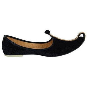 krafto mens black velvet mono rhinestone mojaris