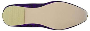krafto mens purple fabric rhinestone ruby mojaris