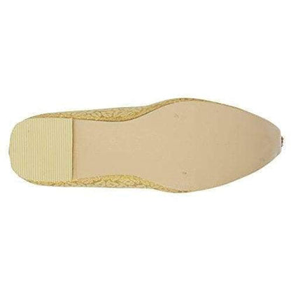 krafto mens gold fabric mono rhinestone mojaris