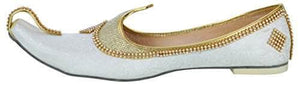 krafto mens white gold glitz rhinestone mojaris