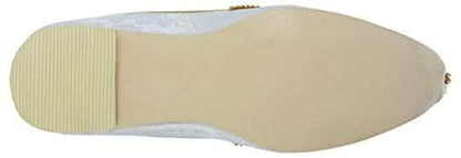 krafto mens white fabric rhinestone ruby mojaris