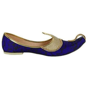 krafto mens purple gold fabric glitz mojaris