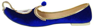 krafto mens blue velvet rhinestone ruby mojaris
