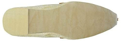 krafto mens gold fabric rhinestone ruby mojaris