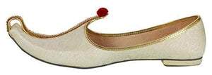krafto mens cream fabric mono rhinestone mojaris