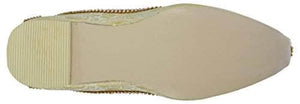 krafto mens light gold fabric tri rhinestone mojaris