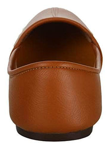 Krafto Men's Orange Split Jalsa Leather Juttis