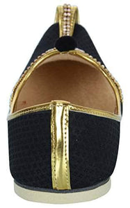 krafto mens black fabric rhinestone ruby mojaris