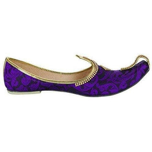 krafto mens purple fabric mojaris