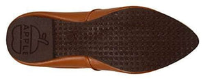 Krafto Men's Orange Split Jalsa Leather Juttis
