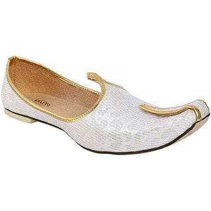 krafto mens pearl synthetic sherwani jutti